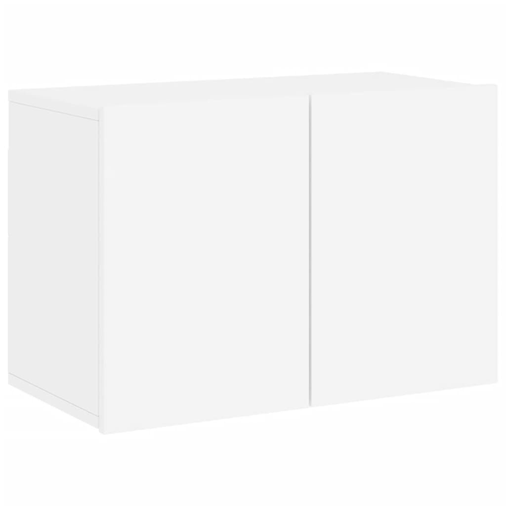 væghængt tv-bord 60x30x41 cm hvid