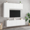 væghængt tv-bord 60x30x41 cm hvid