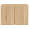 væghængt tv-bord 60x30x41 cm sonoma-eg