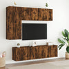 væghængt tv-bord 60x30x41 cm røget egetræsfarve