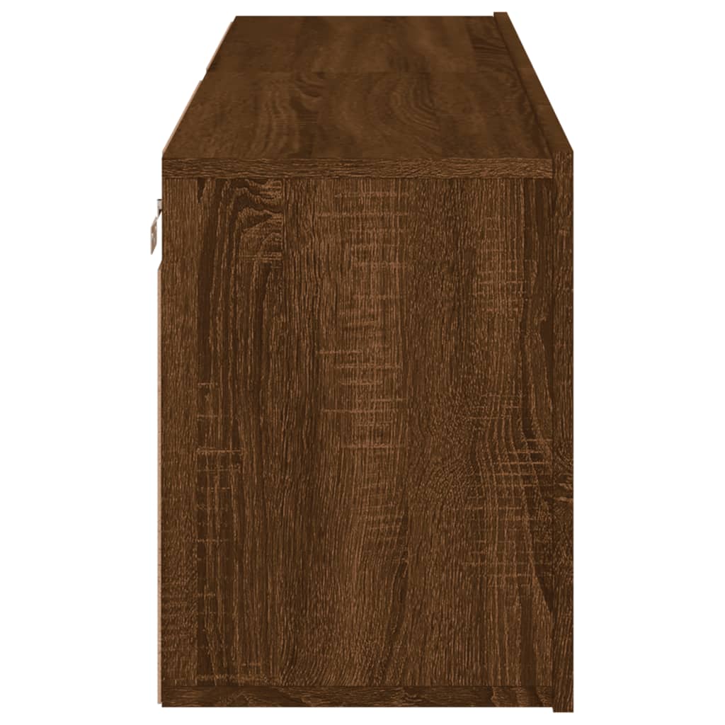 væghængte tv-borde 2 stk. 60x30x41 cm brun egetræsfarve