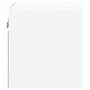 væghængt tv-bord med LED-lys 30x28,5x30 cm hvid