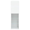 tv-borde 2 stk. med LED-lys 30,5x30x102 cm hvid