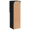 tv-bord med LED-lys 30,5x30x102 cm sort