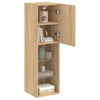 tv-bord med LED-lys 30,5x30x102 cm sonoma-eg
