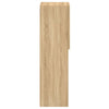 tv-bord med LED-lys 30,5x30x102 cm sonoma-eg