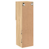 tv-bord med LED-lys 30,5x30x102 cm sonoma-eg