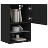 4vidaXL tv-borde med LED-lys 2 stk. 40,5x30x60 cm sort