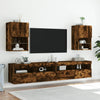 tv-bord med LED-lys 40,5x30x60 cm røget egetræsfarve