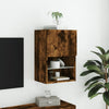 tv-bord med LED-lys 40,5x30x60 cm røget egetræsfarve
