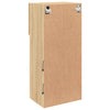 tv-borde med LED-lys 2 stk. 40,5x30x90 cm sonoma-eg