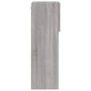 tv-borde 2 stk. med LED-lys 40,5x30x90 cm grå sonoma-eg