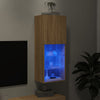 tv-bord med LED-lys 40,5x30x102 cm sonoma-eg