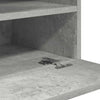 væghængte skabe til TV 2 stk. med LED-lys 40x30x60,5 cm betongrå