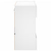 væghængt tv-bord med LED-lys 58,5x30x60,5 cm hvid