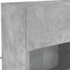 væghængt tv-bord med LED-lys 78,5x30x60,5 cm betongrå