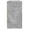 skænk med LED-lys 123x37x67 cm betongrå