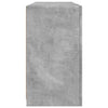 skænk med LED-lys 142,5x37x67 cm betongrå