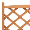 plantekasse med espalier og hjul massivt fyrretræ brun