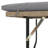2-personers havesofa med hynder polyrattan beige