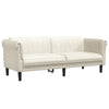 sofasæt 3 dele velour cremefarvet