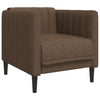 sofasæt 3 dele stof brun