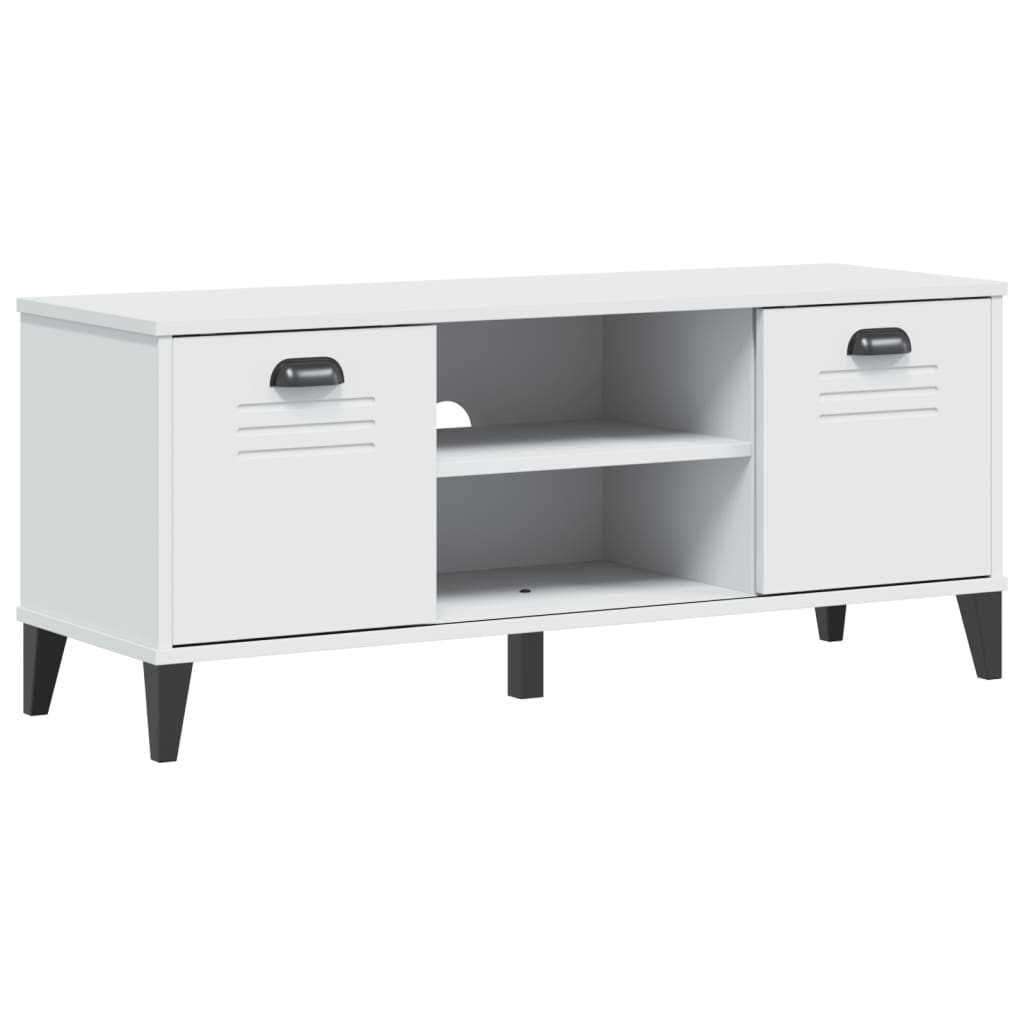 skobænk VIKEN 106x35x45 cm konstrueret træ hvid