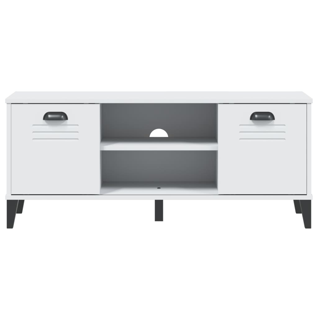 skobænk VIKEN 106x35x45 cm konstrueret træ hvid