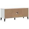 skobænk VIKEN 106x35x45 cm konstrueret træ hvid