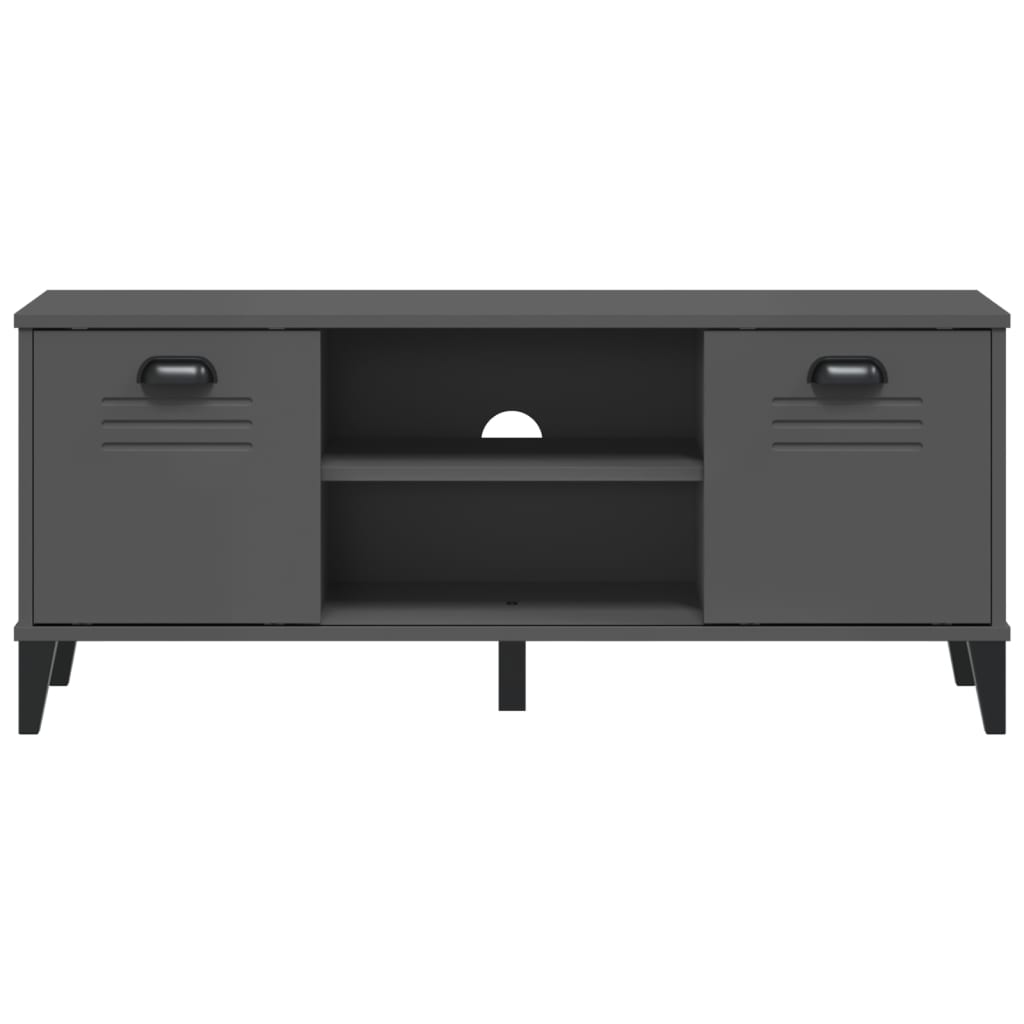 skobænk VIKEN 106x35x45 cm konstrueret træ antracitgrå