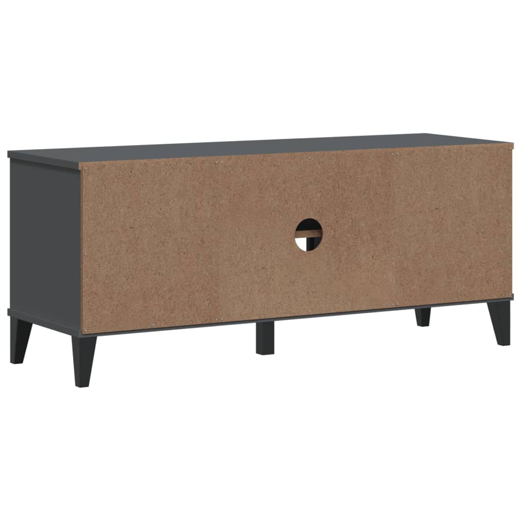 skobænk VIKEN 106x35x45 cm konstrueret træ antracitgrå
