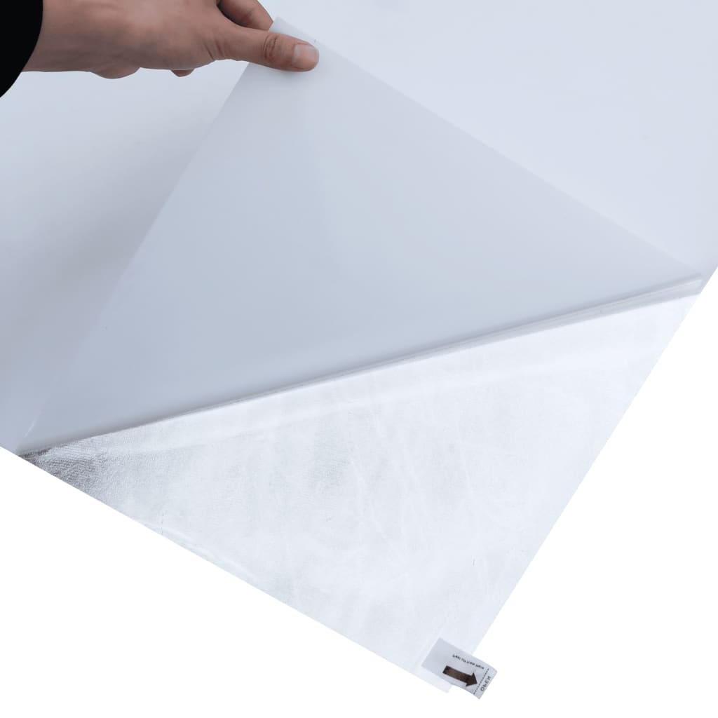 vinduesfolie 45x1000 cm statisk PVC matteret transparent hvid