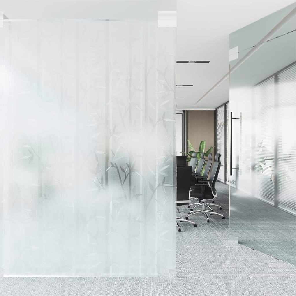 vinduesfolie 60x500 cm PVC bambusmønster matteret