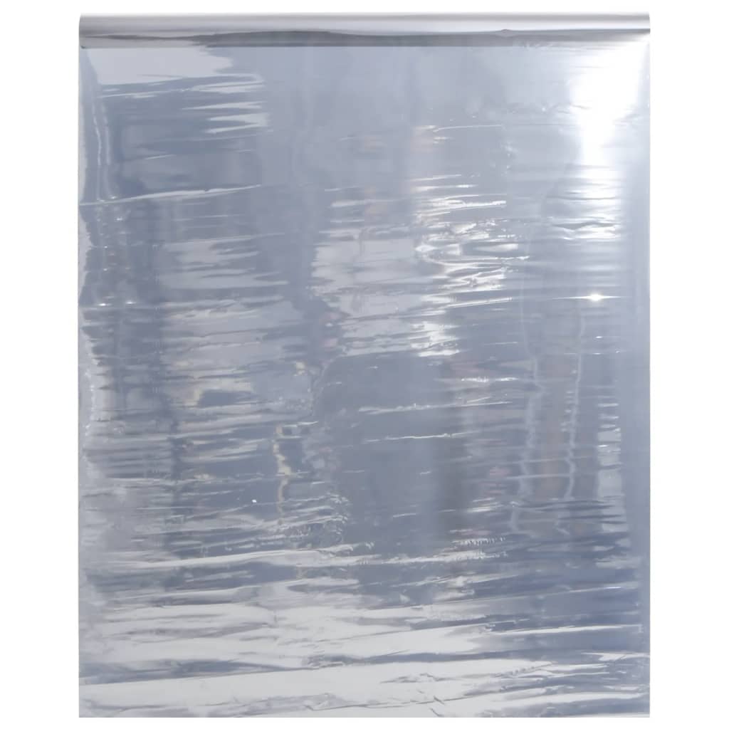 solfilm 45x500 cm reflekterende effekt PVC sølvfarvet