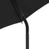 2-personers havesofa med parasol og skamler polyrattan lysegrå