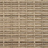 2-personers havesofa med baldakin og skamler polyrattan beige