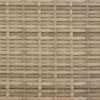2-personers havesofa med baldakin og skamler polyrattan beige
