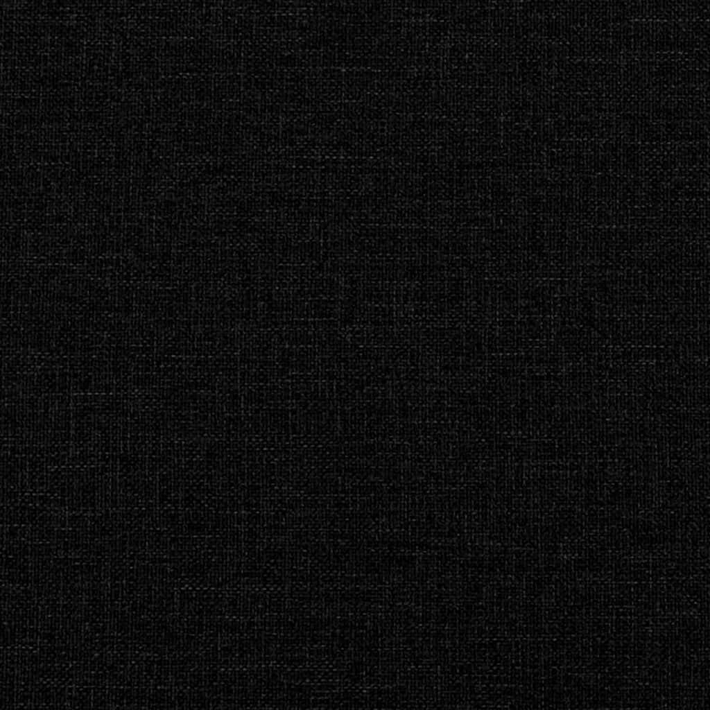 Seng med madras 140x190 cm stof sort