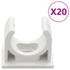 kabelkanaler med clips Ø20 mm 10 m PVC