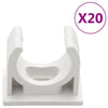 kabelkanaler med clips Ø25 mm 10 m PVC