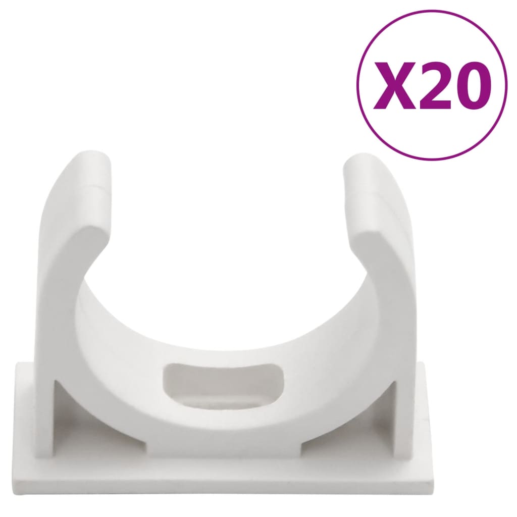kabelkanaler med clips Ø30 mm 10 m PVC