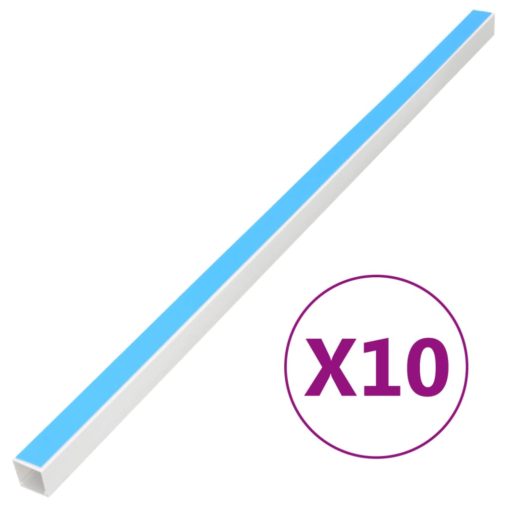 selvklæbende kabelkanal 15x10 mm 10 m PVC