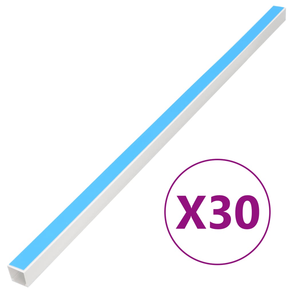 selvklæbende kabelkanal 25x16 mm 30 m PVC