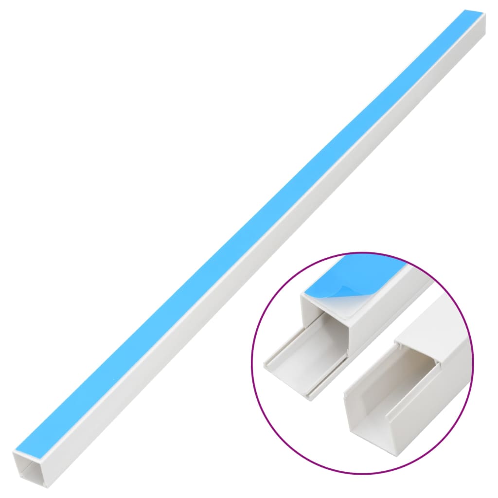 selvklæbende kabelkanal 40x40 mm 30 m PVC