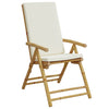 positionsstole 2 stk. med hynder foldbar bambus