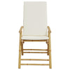 positionsstole 2 stk. med hynder foldbar bambus