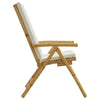 positionsstole 2 stk. med hynder foldbar bambus