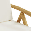 positionsstole 2 stk. med hynder foldbar bambus