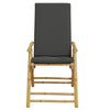 positionsstole 2 stk. med hynder foldbar bambus