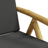 positionsstole 2 stk. med hynder foldbar bambus